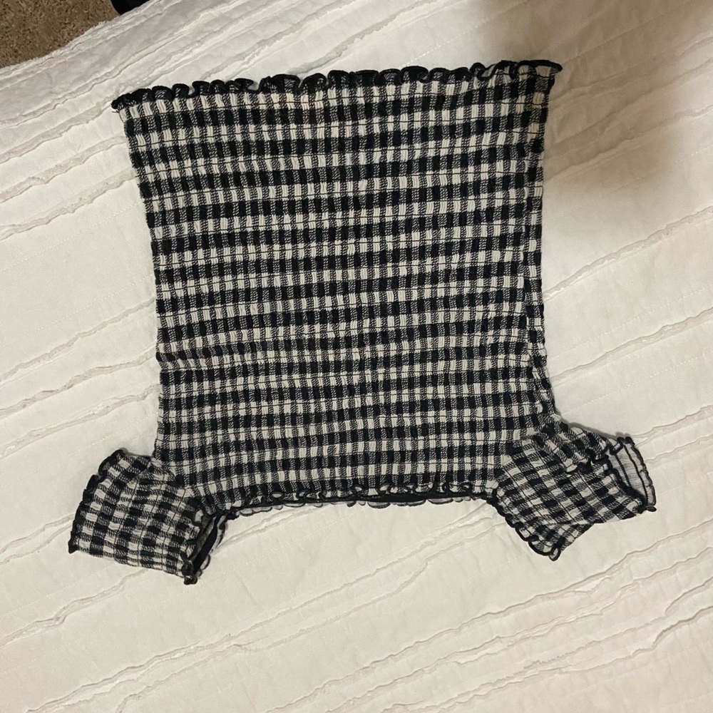 Tight Hollister plaid top